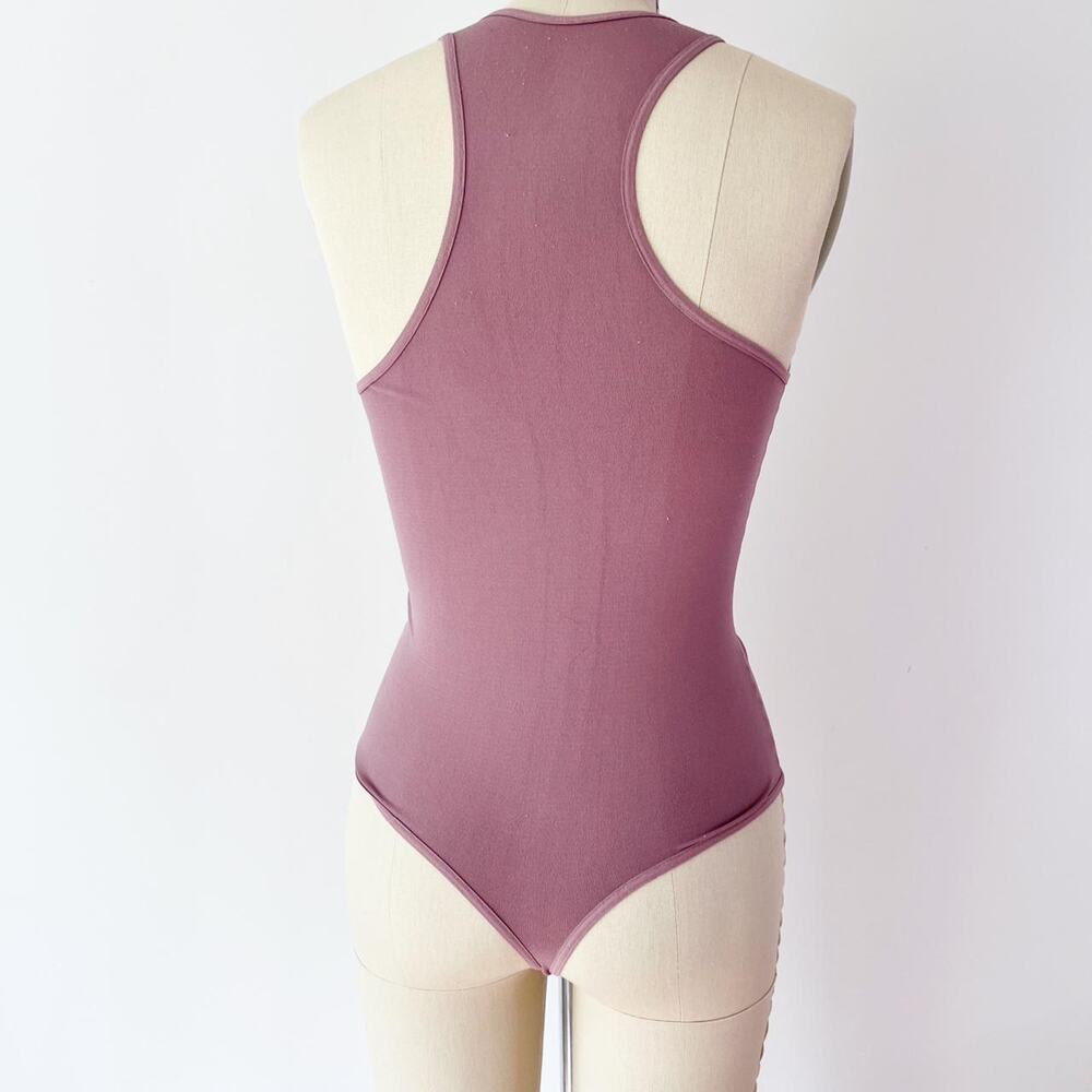 Intimately Free People‎ Mauve bodysuit Racerback Soft Stretchy - Picture 4 of 6